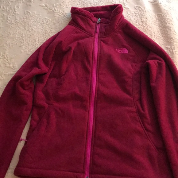 M Raspberry Color North Face Zip-Up - Picture 2 of 4